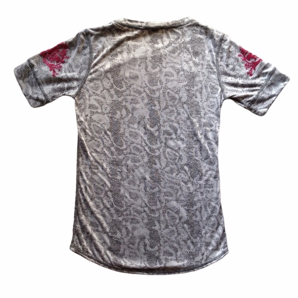 Daytrip The Buckle 3/4 Sleeve Embellished Top Sm - Picture 2 of 4